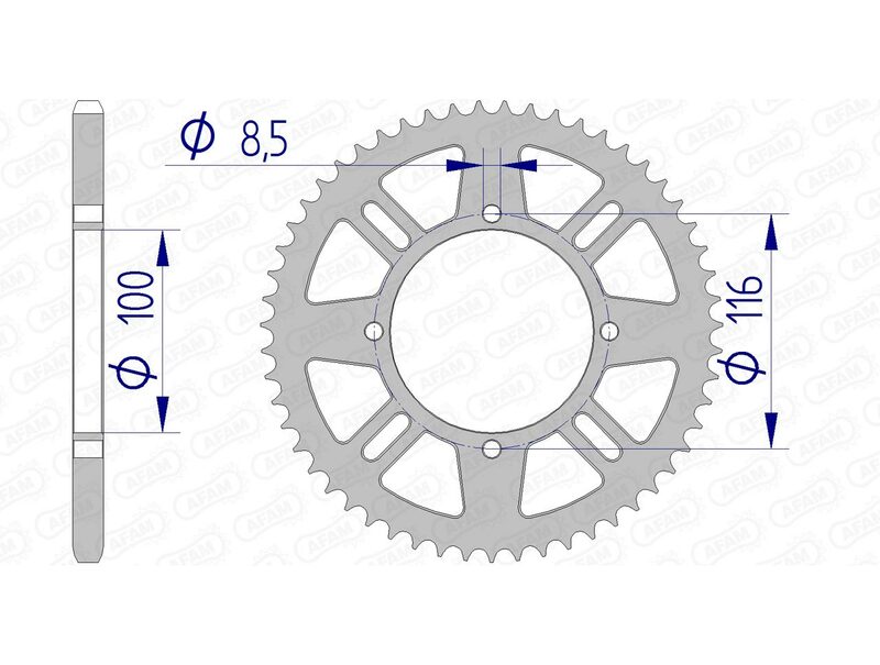 AFAM ALUMINUM DRIVIND RĂZBOI 17104420