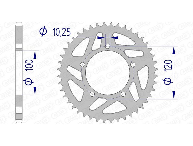 AFAM ALUMINUM DRIVIND SPATE SPOKEN 36801 - 520