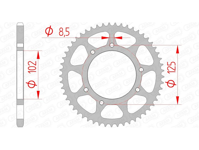 AFAM STANDARD STANDARD SPARTER SPROPET 41100 - 420