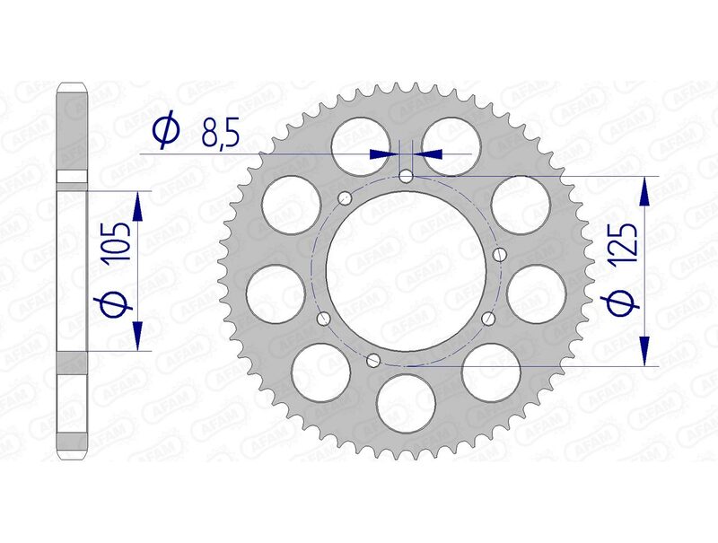 AFAM ALUMINUM DRIVIND SPATE 48200 - 428