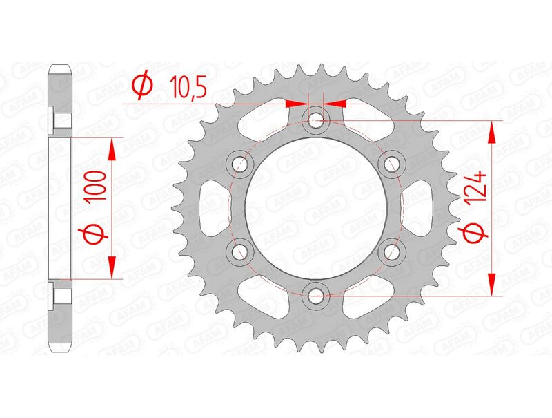 AFAM Steel Standard Sprock 50609 - 525