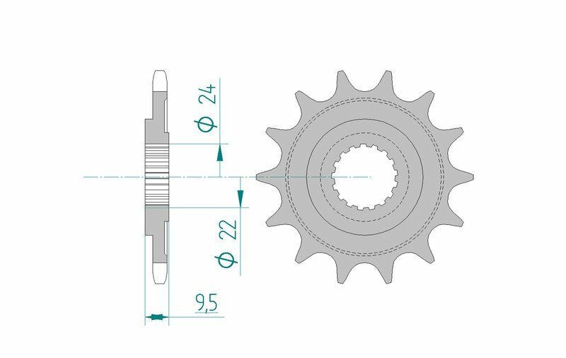 Afam Steel -Cleaning Front Sprock 20311 - 520