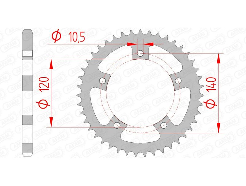 AFAM Oțel Standard Sprock 86500 - 525