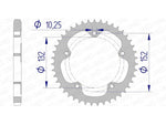 Pinion spate AFAM din aluminiu 93836 - 525