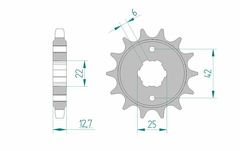 AFAM Steel Standard Front Sprock 20502 - 530