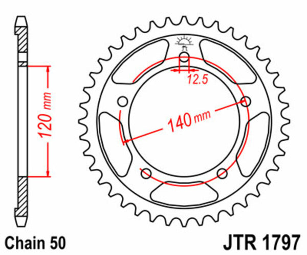 JT Sprock's Steel's Standard Sprock 1797 - 530 JTR1797.41