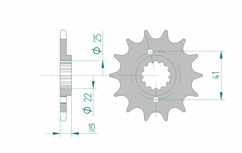 AFAM Steel Standard Front Sprock 20509 - 520