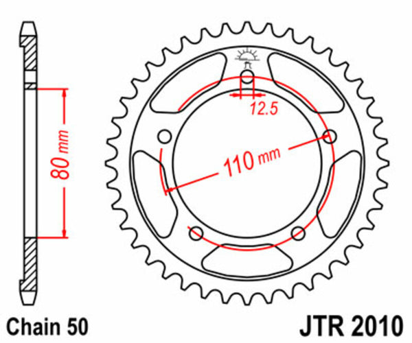 JT Sprock's Steel's Standard Sprock 2010 - 530 JTR2010.48