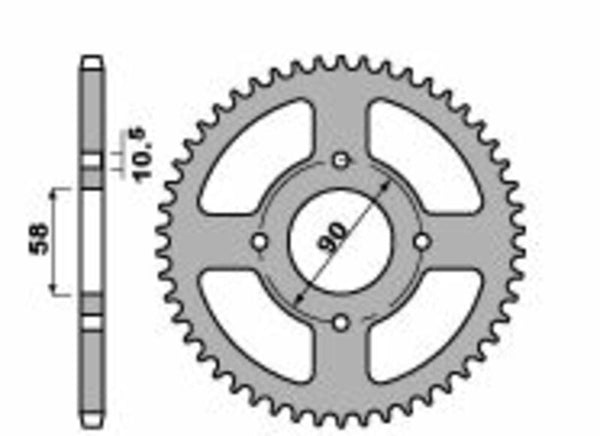 PBR Standard C45 Oțel Spark 4668 - 520 4668 45 C45