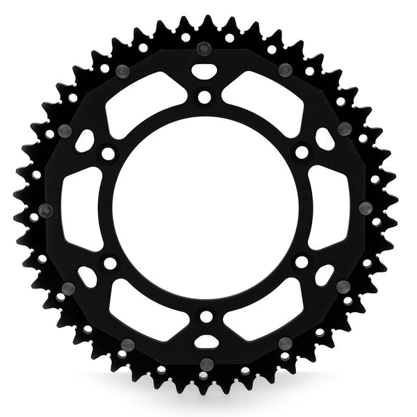 Art Dual-Components Aluminum/Steel Ultra-Light self-cleaning rear Sprock 808-520 Art-808-51-Blk