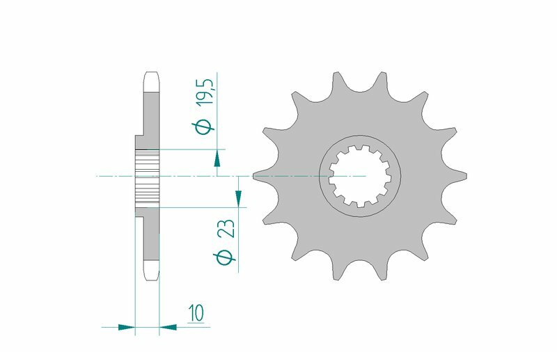 Afam Steel -Cleaning Front Sprock 22303 - 520