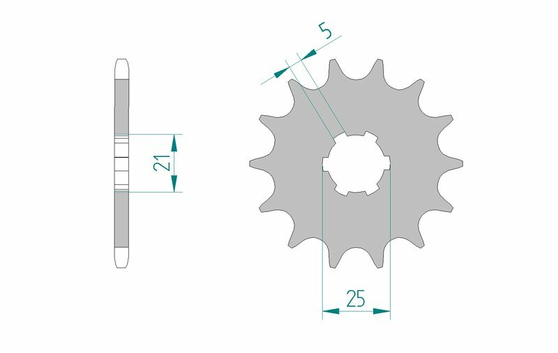 Afam Steel -Cleaning Front Sprock 30300 - 520