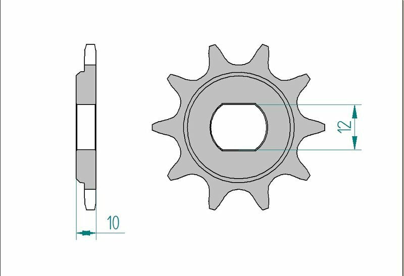 AFAM Oțel Standard Front Sprock 94122 - 415