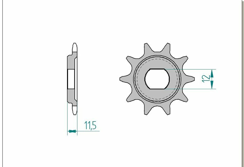 AFAM Oțel Standard Front Sprock 94123 - 420