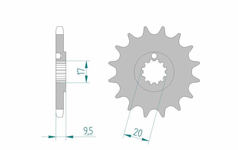 Afam Steel -Cleaning Front Sprock 94202 - 428