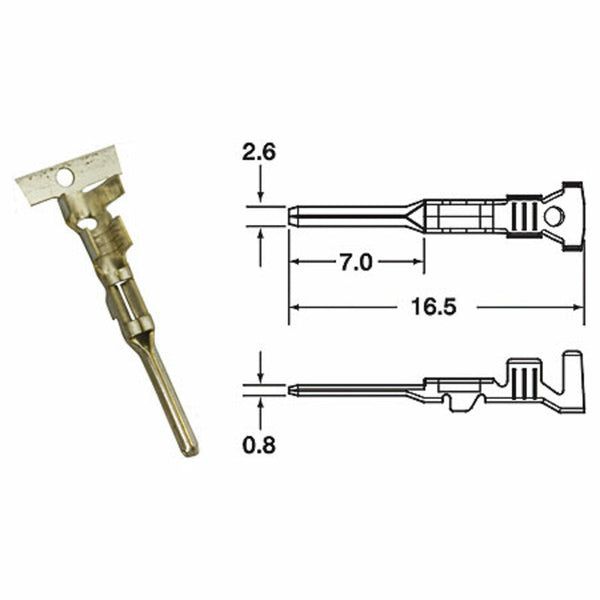 Conector Hane generic BIHR Ø0.85mm²/1,25mm²-50-pack-1101A0241