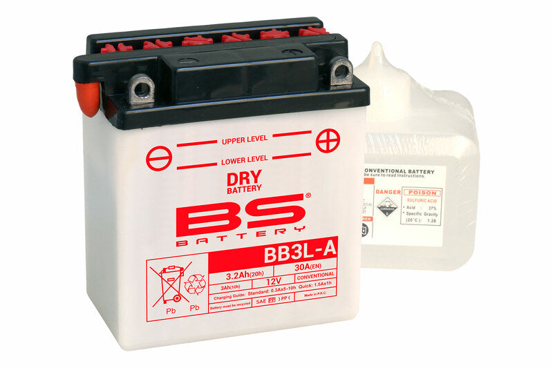 BS Battery Battery High Performance With Acid Pack - BB3L -A