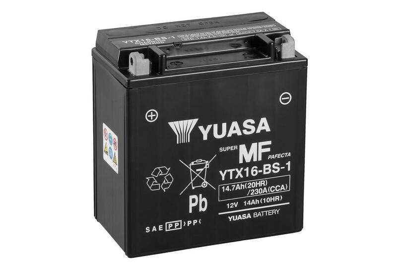 Întreținerea bateriei Yuasa fără acid Pack-YTX16-BS-1