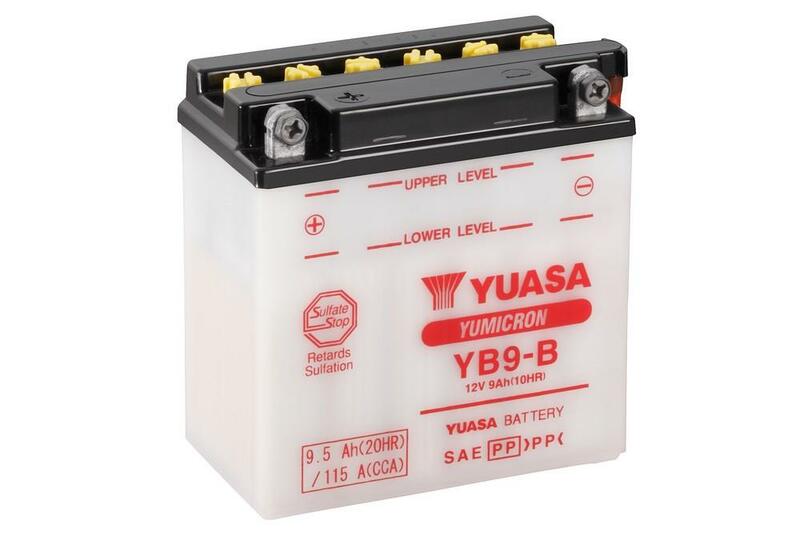 Baterie Yuasa convențională fără pachet acid - YB9 -B