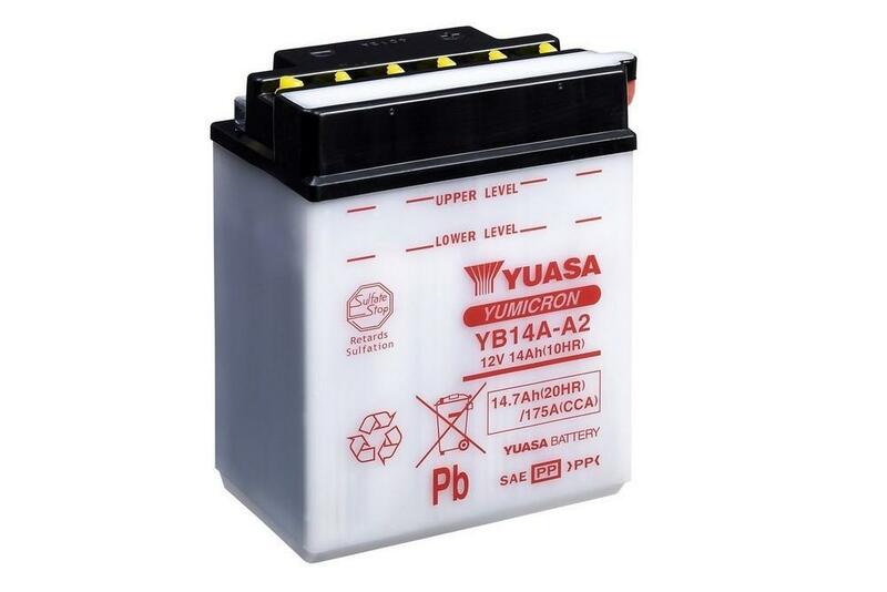 Baterie Yuasa Convențională fără pachet acid - YB14A -A2