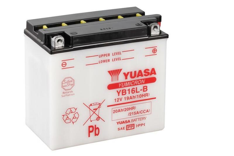 Bateria Yuasa Convențională fără acid pachet - YB16L -B