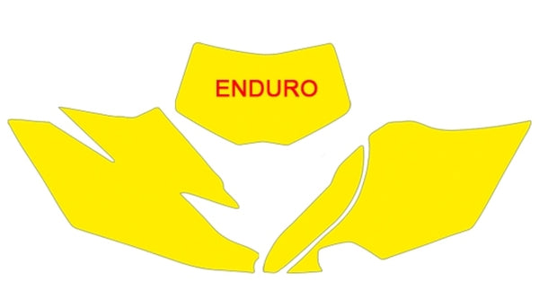 Autocolante cu placă neagră Green Yamaha WR450F 3221/000008