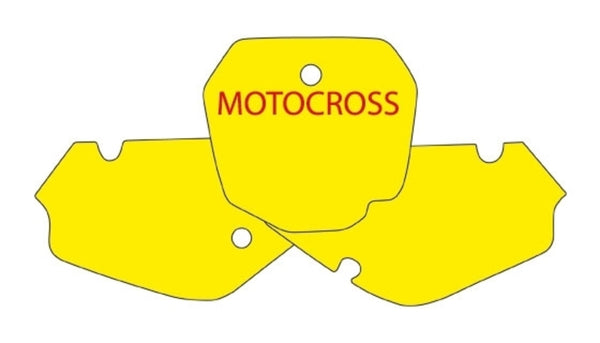 Autocolante cu placă neagră albastru Suzuki RM85 3311/000007