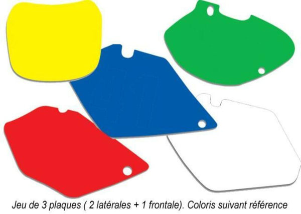 Autocolante cu placă Blackbird White Kawasaki KX125/250 3410/000005