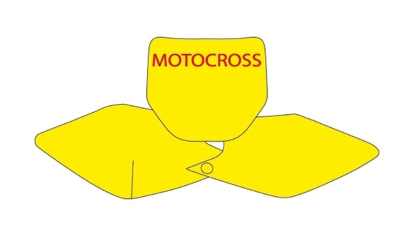 Autocolante cu placă Blackbird Black Kawasaki KX250F/450F 3417/000006