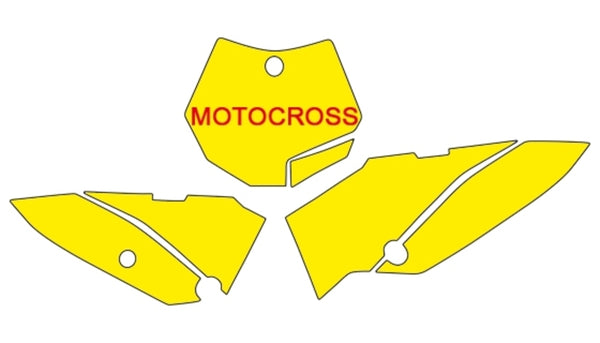 Autocolante cu placă Blackbird Blue KTM SX65 3516/000007