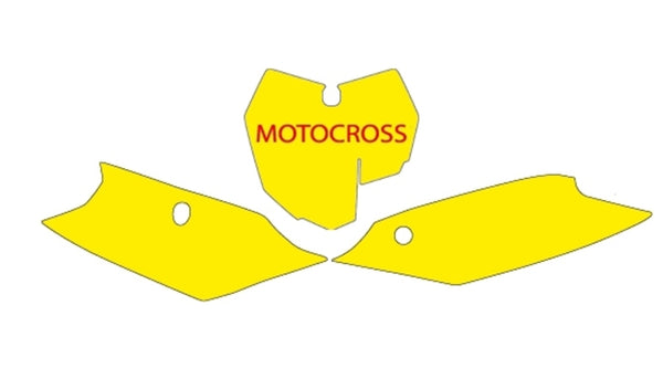 Autocolante cu placă Blackbird White KTM SX/SX-F 3519/000005