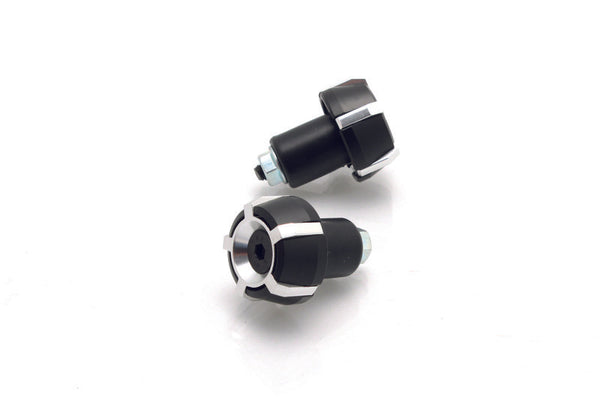 V PARTS Spark Ø18mm Bar Ends Black/Silver CX799B0S2B 
