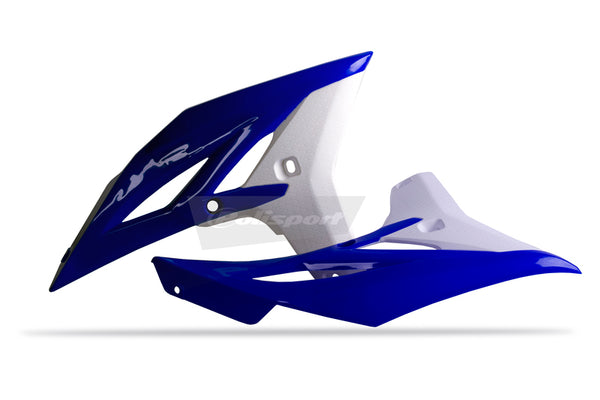 Radiatorul de poliție acoperă OEM Color Blue/White (11-12) Yamaha YZ250F/WR450F 8413700006