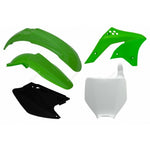 Racetech Plastic Kit-Oem Green/Black (2008) Kawasaki KX-F250 R-KITKXF-OEM-505