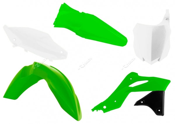 Racetech Plastic Kit OEM Color (2016) Green/Alb Kawasaki KX250F R-KITKXF-OEM-596