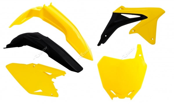 Culoarea OEM de plastic Racetech (14-16) Suzuki galben/negru RM-Z450 R-KITRMZ-OEM-508