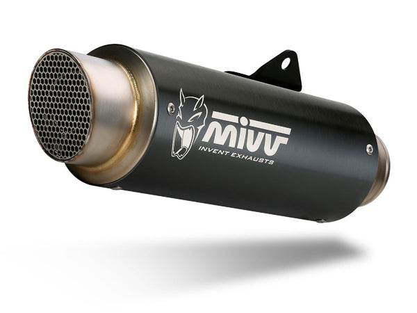 MIVV GP-PRO Muffler Steel Negru/Oțel inoxidabil Suzuki GSXR1000 P.050.LXBP