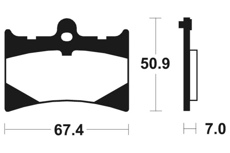 Tecnium Sintered Metal Brake Pads - MTR101 1090547