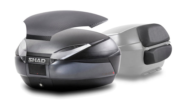 SHAD SH48 DG HASE TOP + Backrest - Grey Dark /Matt Carbon (D0B48306R)