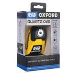 Oxford XA10 Lock Disc de alarmă - Ø10mm galben/negru LK216