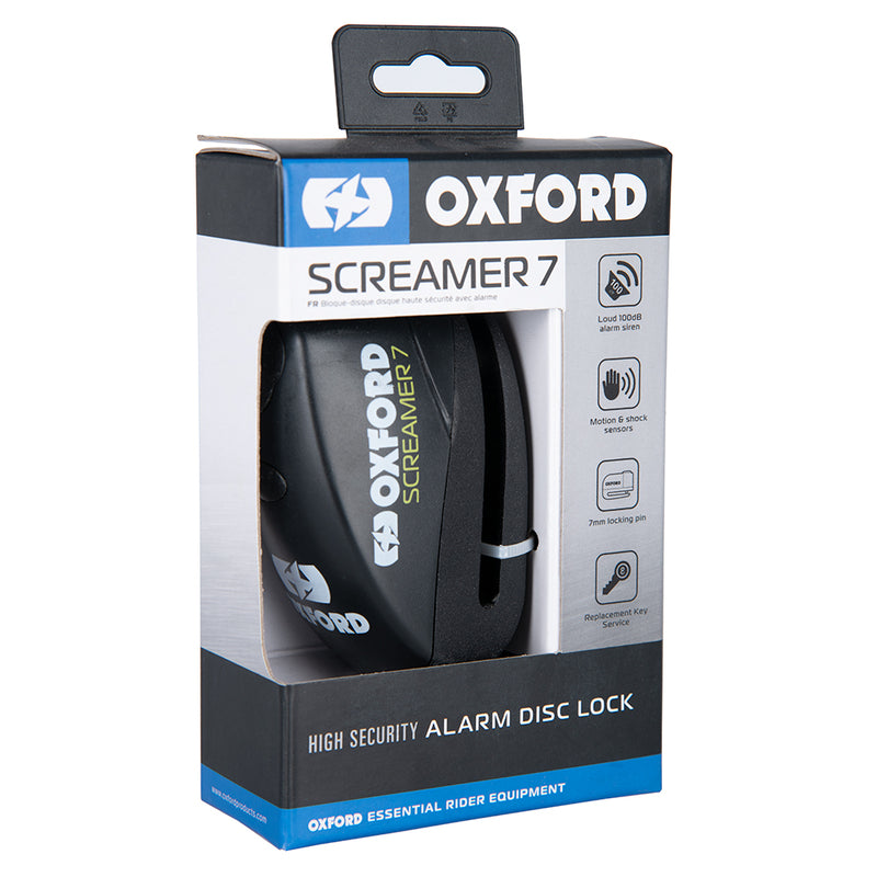 Oxford Screamer 7 Lock Disc - Ø7mm Black LK289