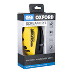 Oxford Screamer 7 Lock Disc - Ø7mm galben/negru LK290