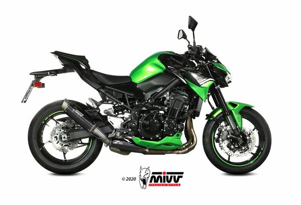 MIVV GP Pro Silencer Oțel negru/Oțel inoxidabil Cap Kawasaki Z900 K.052.LXBP