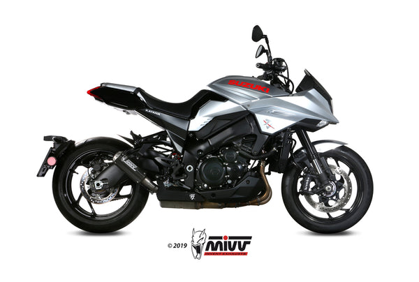 MIVV MK3 Muffler carbon/capac de capăt din oțel inoxidabil Suzuki GSX-S1000 P.056.LM3C