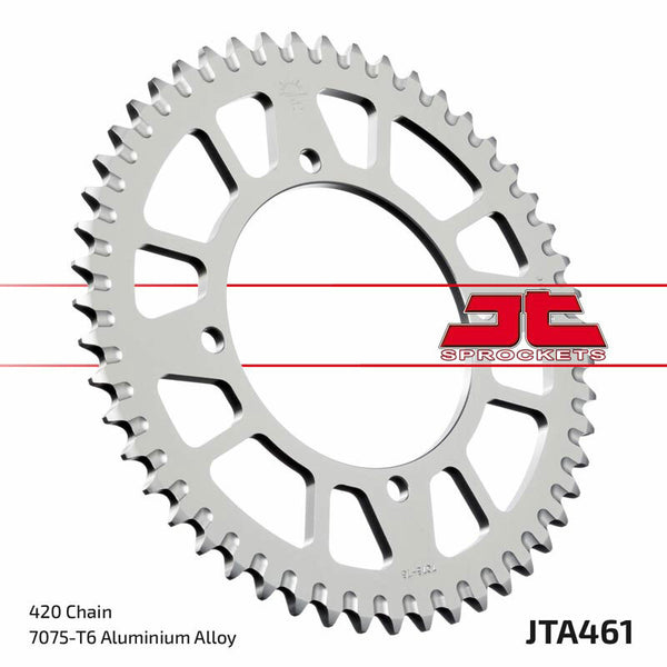 JT Sprock's Aluminum Ultra-Light Self-Cureling Sprocket 461-420 JTA461.52BLK