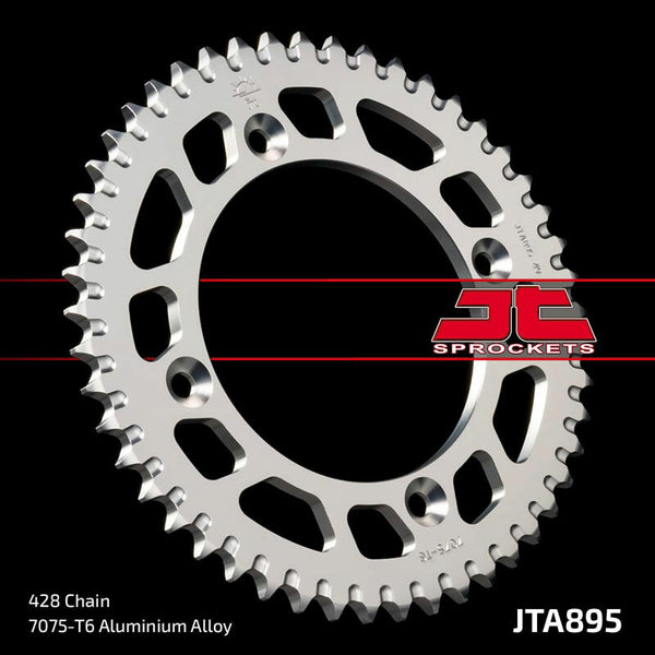 JT Sprock's Aluminum Ultra-Light Self-Cureling Sprocket 895-428 JTA895.47BLK