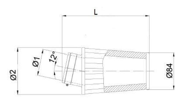 Filtru de aer BMC conic Ø65mm-FBSA65-128 FBSA65-128