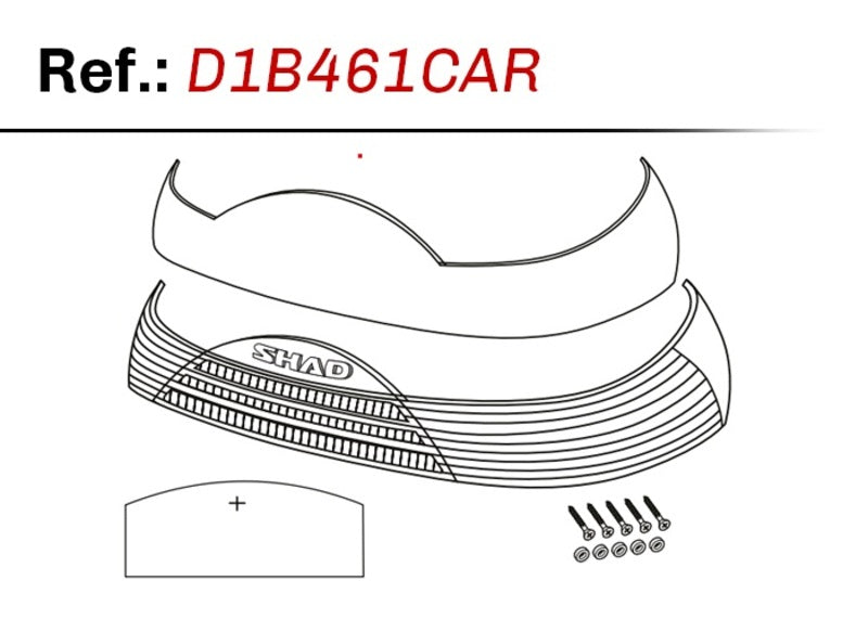 Shad Sh46 Top Case Relflector - Alb D1B461CAR