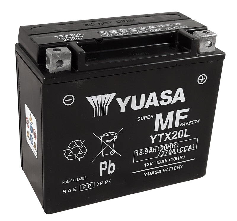 Yuasa W/C Battery Maintenance Free Factory Activated - YTX20L FA