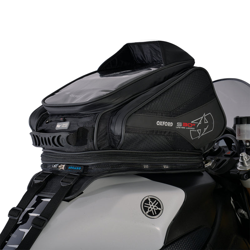 Oxford S30R Butap-on Tank Bag Black 30L OL345